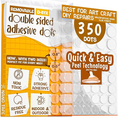 Double Sided Tape Adhesive Dots Stickers 280, 550 or 700 Pack Removable Putty - Image 8