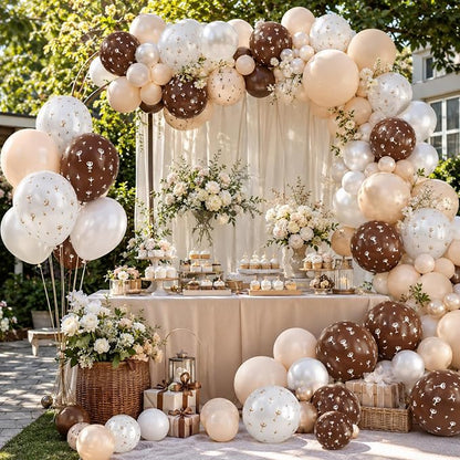 Brown Balloons, for Girls Birthday Wedding Party Decorations - Image 4