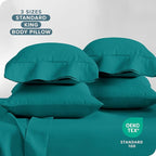 Bare Home Microfiber Bulk Pillow Cases - Standard/Queen Size Set of 4 - Cooling Pillowcases - Double Brushed - Emerald Pillowcases 4 Pack - Easy Care (Standard - 4 Pack, Emerald)