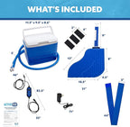Polar Active Ice 3.0 Cold Therapy Ice Machine System with Programmable Timer, Foot Therapy Compression Pad, Lightweight 9 Quart Cooler, Quiet Pump, Strong Cryotherapy Pain Relief Treatment