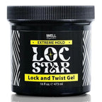 Loc Star Braid & Loc Gel, 16 fl oz | Extreme Hold for Braids, Locs, Twists, Cornrows & Edges | Smooths & Tames Frizz | No Heavy Residue | Long-Lasting | With Aloe Vera