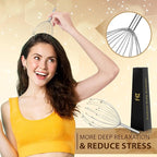 Head Massager 20 Fingers Scalp Massager Head Scratcher, Back Massage Back Scratcher, Stocking Stuffers for Scalp and Body Massage (Silvery)