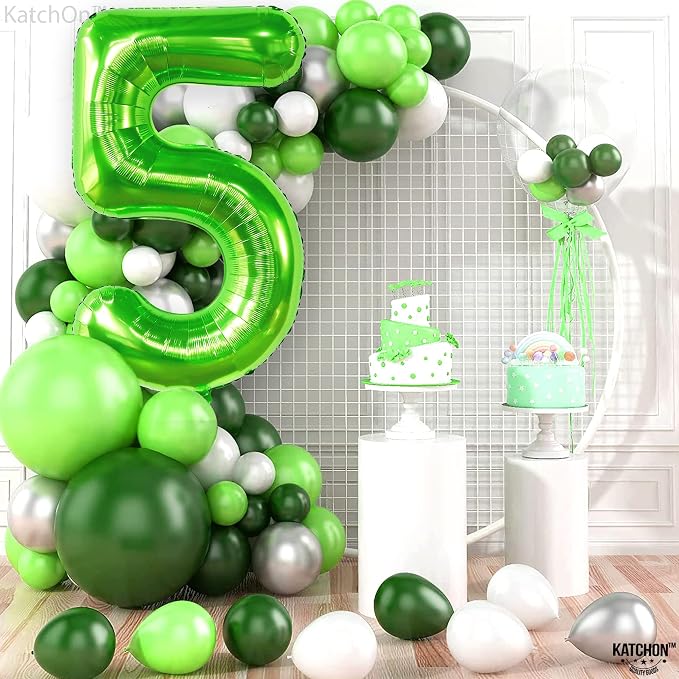 KatchOn Light Green 5 Balloon Numbers, 40 Inch | Balloons - Image 3