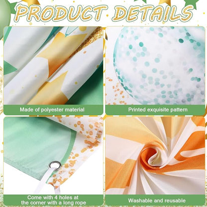 Tatuo Happy Birthday Decorations Backdrop Banner - Image 3