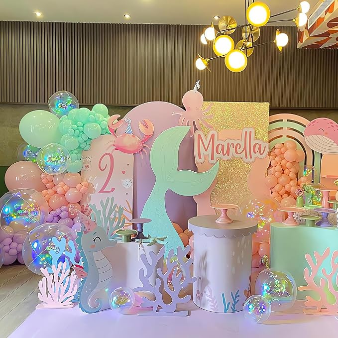 HILAVO 12PCS Iridescent Round Foil Balloons - Image 5