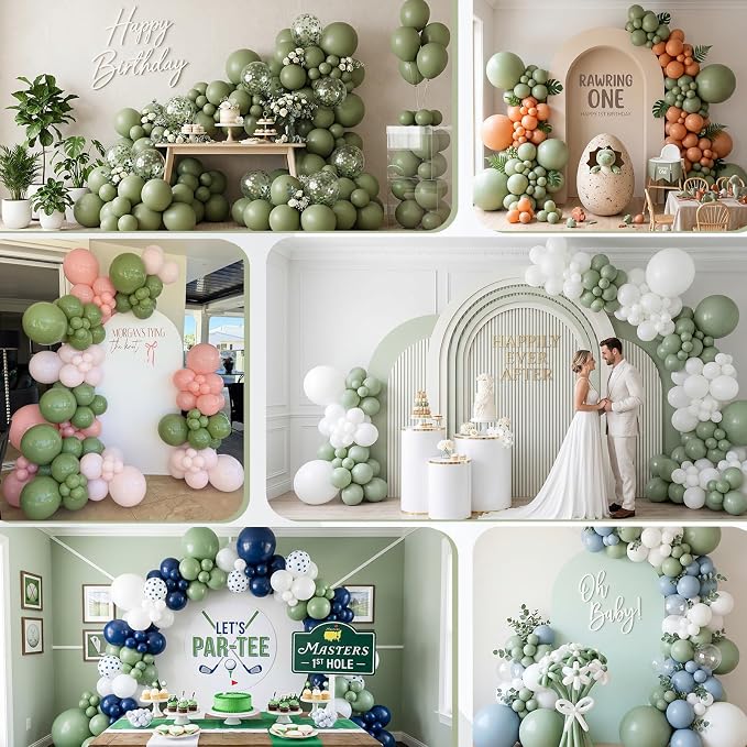 Sage Green Balloons - Image 8