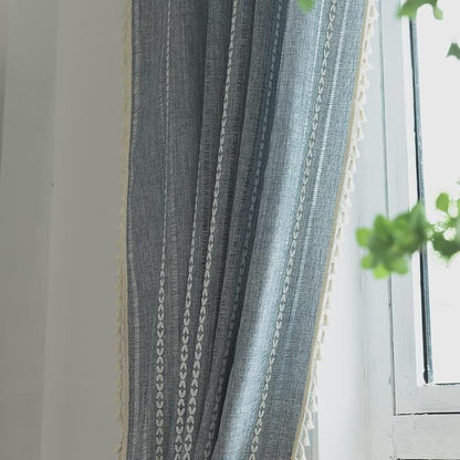 Sutuo Home Boho Curtains for Living Room 90 Inches Long, Semi-Blackout French - Image 9