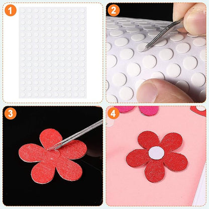 Zonon 1000 Pcs Double Sided Adhesive Dots Clear Glue Point Tape Stickers - Image 3