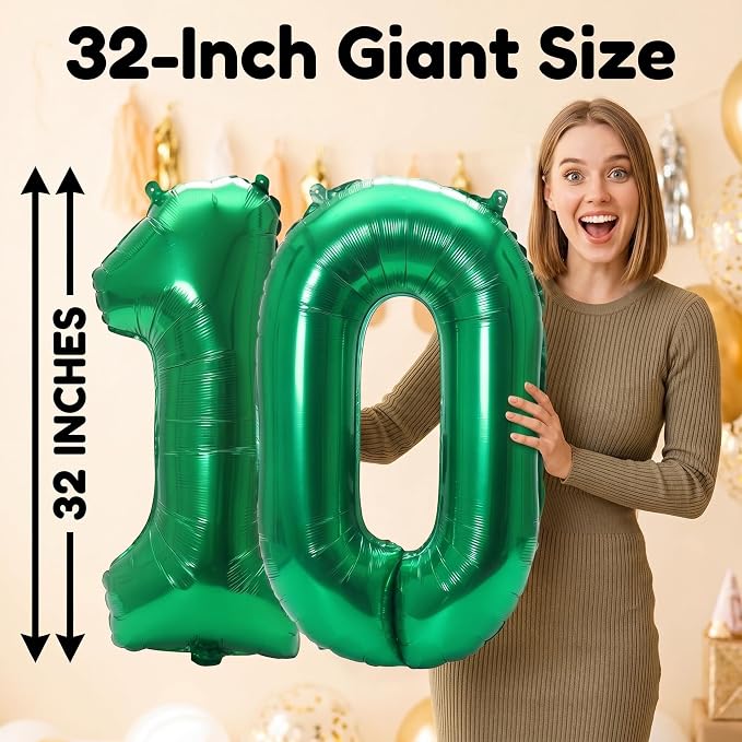 YPSelected 32 Inch Large Foil Helium Number Balloon Birthday Wedding Party 0-9 - Image 4