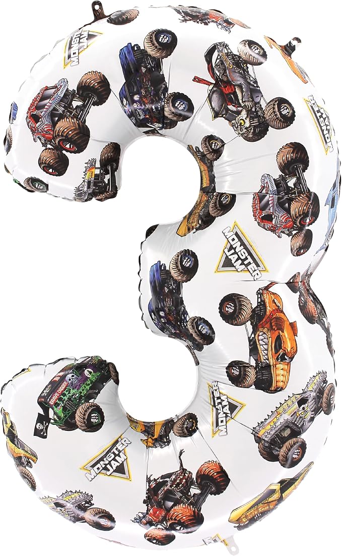 Toyland® 26" Monster Jam™ Number 3 Foil Balloon by Toyland