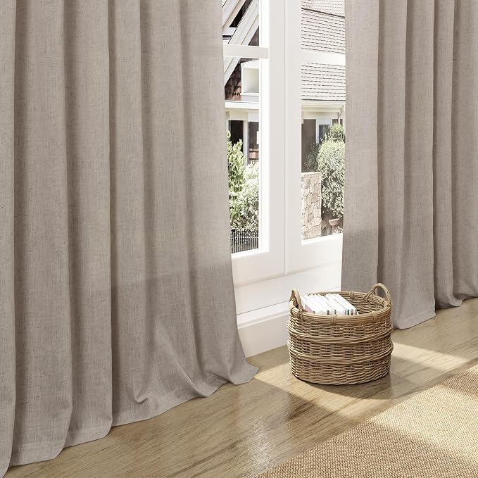 Ecru Linen Curtains 84 Inches Long - Image 5