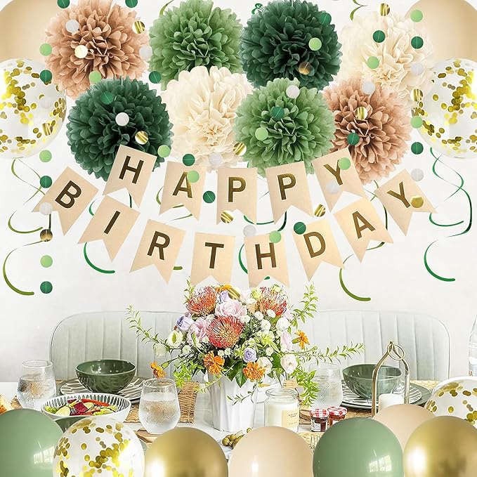 Green Birthday Party Decorations - Image 4