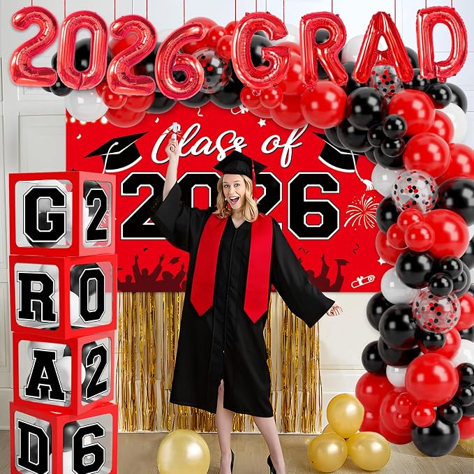 Graduation Decorations 2026, Balloon Arch Kit and Backdrop - Image 2