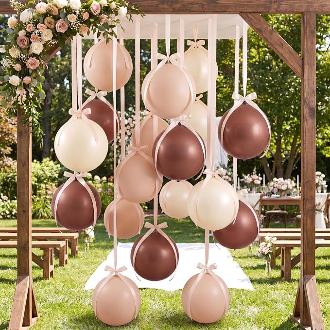 20 Pcs Boho Wedding Foil Balloons Giant 22 Inch 4d Wedding Balloons by Unknown