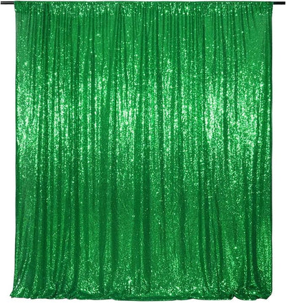 Eternal Beauty Green 3mm Sequin Backdrop 20x10 Ft - Image 9