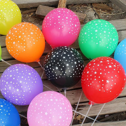 12 Inch Printed Star Multicolor Balloons - Image 4