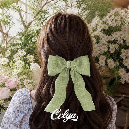 Green Ruffle Ribbon, 1-1/2 Inch x 10 Yards Chiffon Silk Ribbons | Crinkle ribbon - Image 5