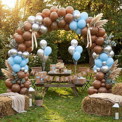 APLANET 150pcs Brown Balloons Different Sizes 18 12 10 5 Inches Premium Boho - Image 7