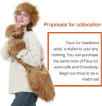 Faux Fur Headband for Women Winter Earwarmer Earmuff with Elastic