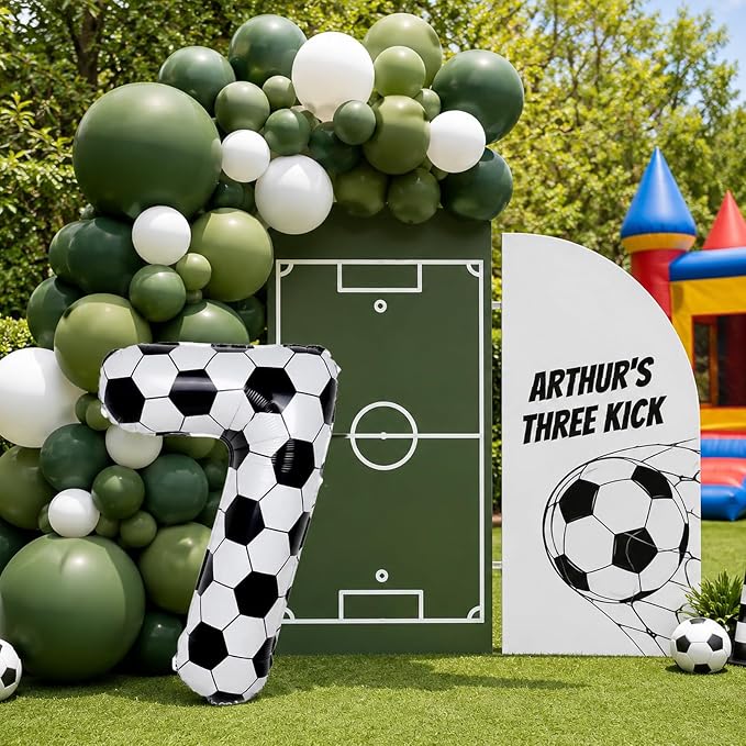 Soccer Number 7 Balloon for Boys, Gaint Soccer 7 Balloon Number, 7th Birthday - Image 6