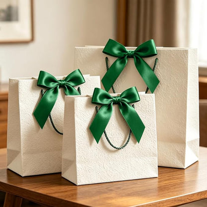30Yards 1In Forest Green Satin Ribbon - Image 5