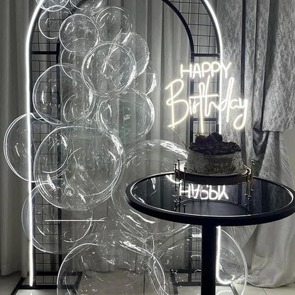 Voircoloria 130pcs Clear Balloons Garland Arch Kit, 18 12 10 5 Inch | - Image 6