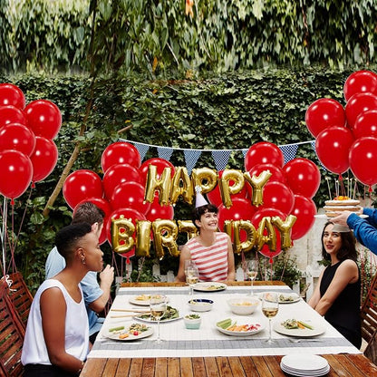 50pcs Red Balloons, 12inch Red Party Balloons Helium Quality | Balloons - Image 6