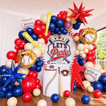 Baseball Balloon Garland Arch Kit Baseball Party Decorations by Bonropin