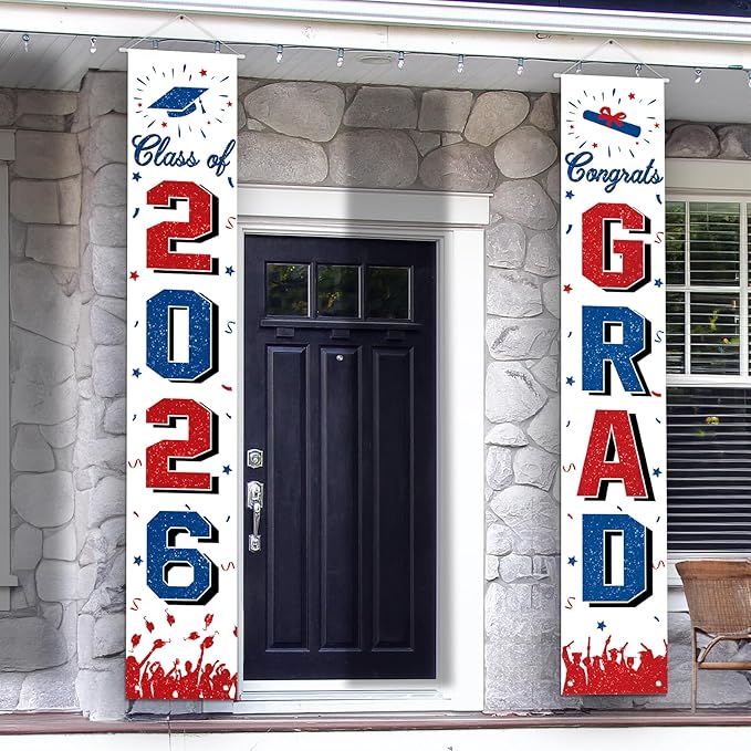 2026 Graduation Decorations, Graduation Banner Class of 2026, Hanging by AkeRock