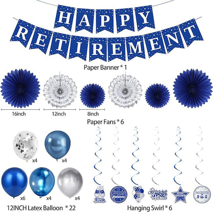 Holkcog Blue Retirement Party Decorations - Image 2