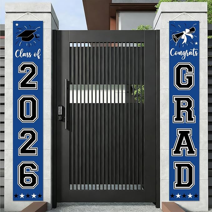 Graduation Decorations Class of 2026 Hanging Grad Banner, Graduation by Gredeit