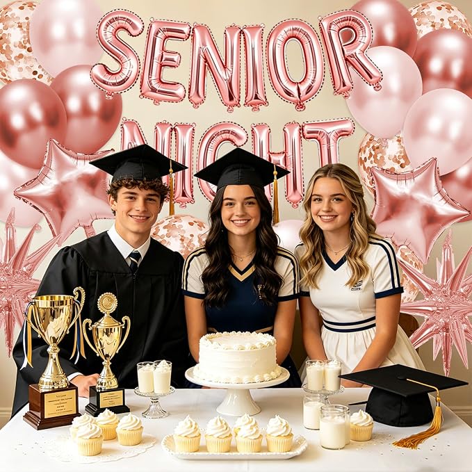 Rose Gold Senior Night Decorations - Image 4