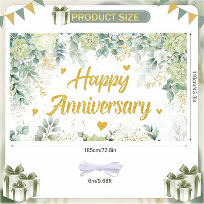 Large Happy Anniversary Banner - Image 2
