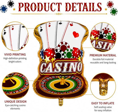 32 Inch Casino Balloon, Casino Night Birthday Decorations, Casino Night - Image 3