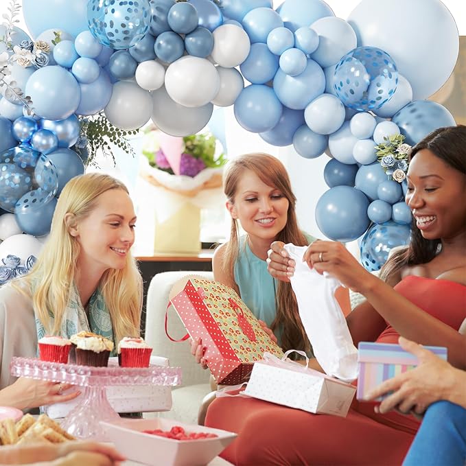 Amandir 173Pcs Dusty Blue Balloon Arch Garland Kit | Baby Light Dusty Blue - Image 5