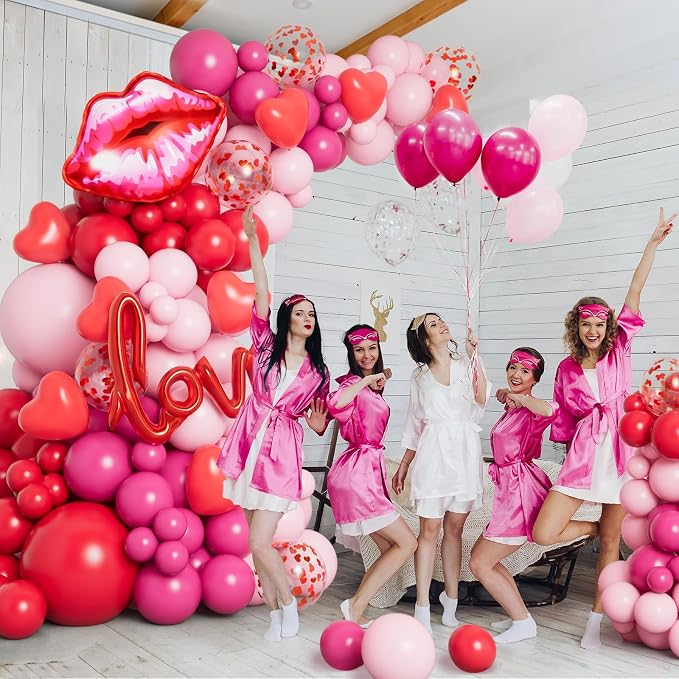 DBKL 138pcs Valentines Day balloon Garland Arch Kit - Image 3