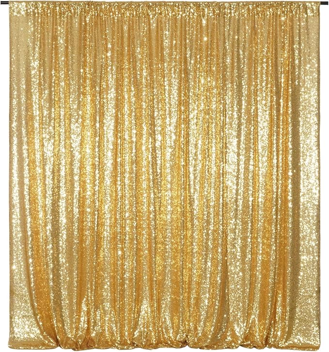 Poise3EHome 8FT x 10FT Sequin Photography Backdrop Curtain by Poise3EHome
