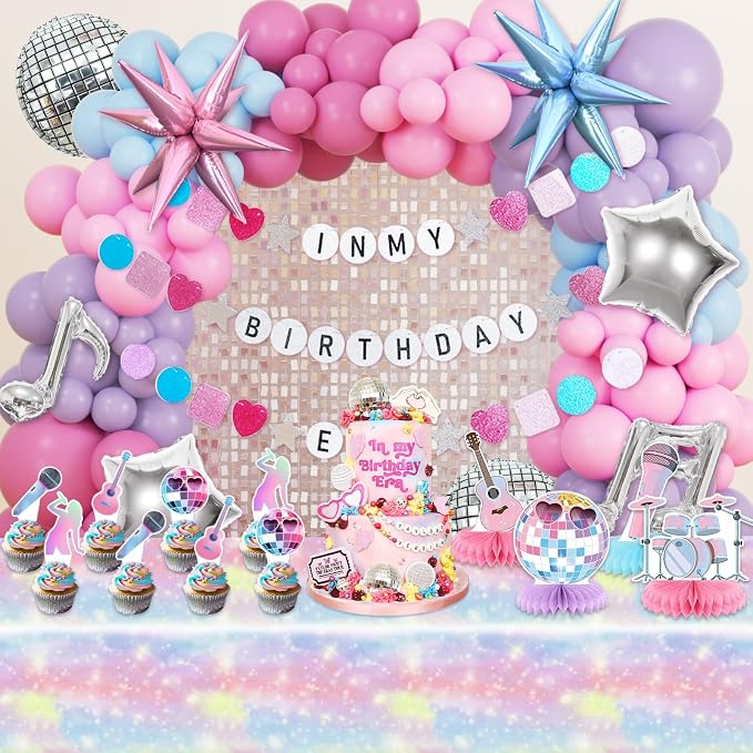 JOGAMS 184Pcs Silver Blue Pink and Purple Balloon Arch Kit - Image 5