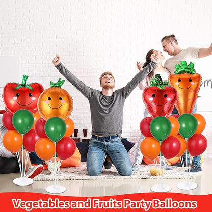 4 Sets Vegetable Fruit Party Balloons Stand Kit - Image 6
