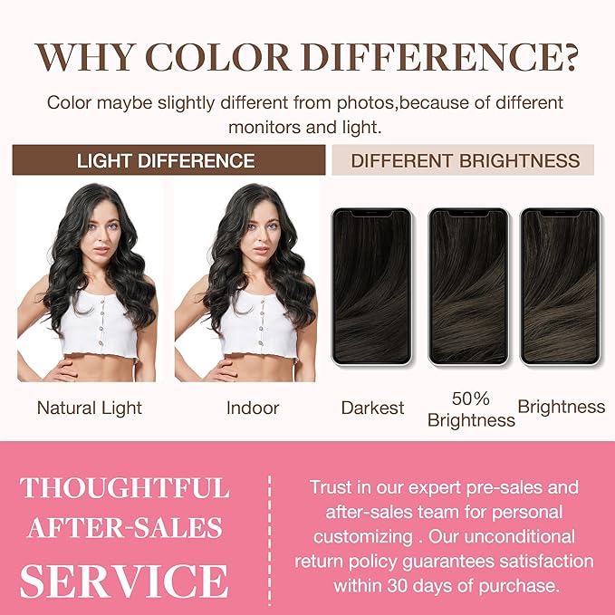 GOO GOO Clip in Hair Extensions Real Human Hair, Remy Human Hair Extensions Clip ins for Women, Natural Human Hair, 14inch 130g 9Pcs, 1C Mocha Brown