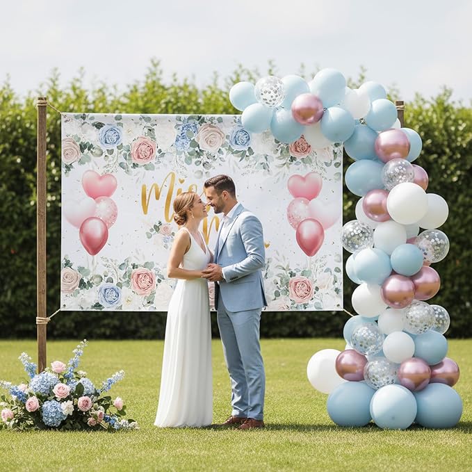 Wedding Backdrop Miss to Mrs Decorations - Image 2