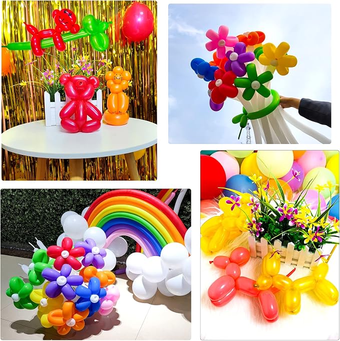Light Blue Long Balloons Premium 260 Twisting Balloons Animals Magic - Image 6