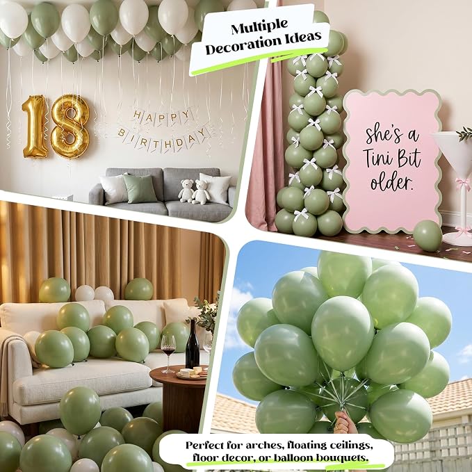 Sage Green Balloons - Image 4