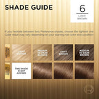 L'Oreal Paris Superior Preference Luminous Fade-Defying Permanent Hair Color, Hair Dye For Up to 9 Weeks of Radiance, Light Brown 6, 1 Hair Dye Kit (Pack of 2)