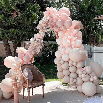 PartyWoo Beige Balloons 50pcs Boho Cream Ivory Neutral Color | 12 Inch Balloons - Image 6