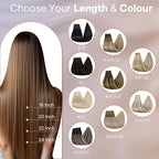 Full Shine Tape in Weft Hair Extensions Human Hair 18 Inch Color 1 Jet Black Long Genius Weft Double Sided Tape in Extensions 50G One Piece Seamless Hair Extensions Silky Straight Daily Wear