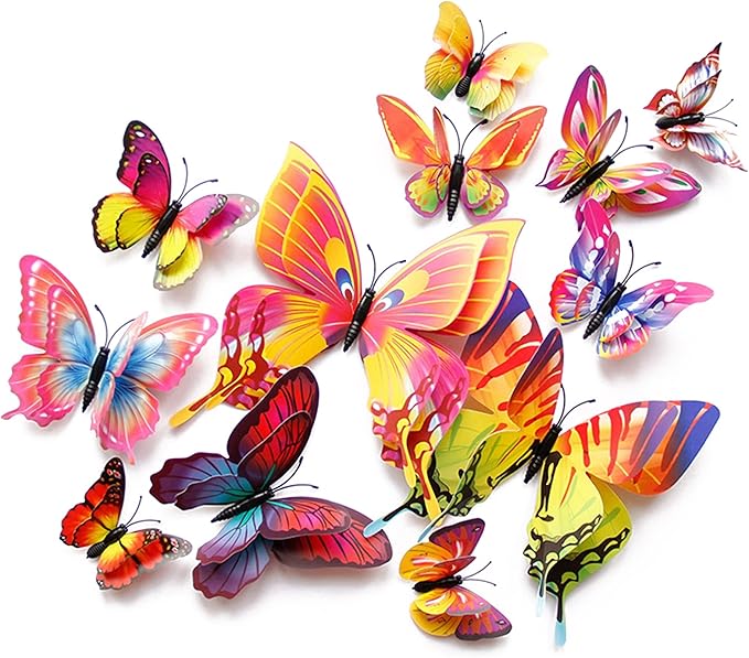 OPSEAM 3D Butterfly Wall Decor Butterfly Decorations Stickers by Opseam