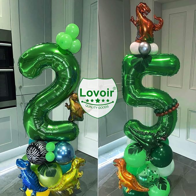 Dark Green 21 Number Balloons, 40 Inch Giant Number 21 Balloons Foil Mylar - Image 4