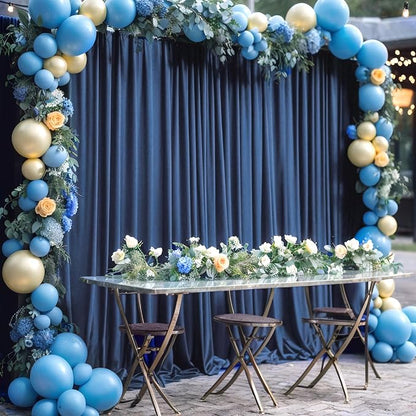 10x12 Navy Blue Backdrop Curtains - Image 5
