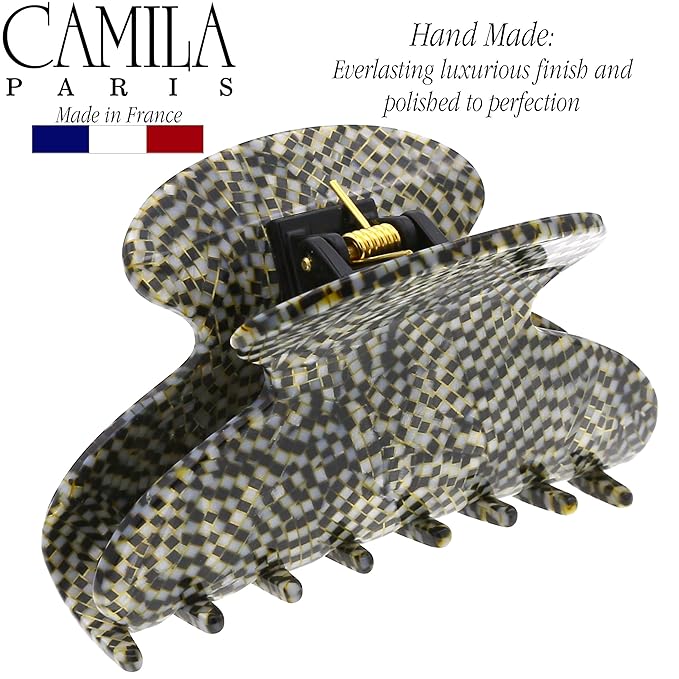 Camila Paris CP3059 French Hair Clip for Women, Opera, for Thick Hair for Long Curly Wavy Hair, Girls Hair Claw Clips Jaw, Styling Hair Accessories for Women, Strong Hold No Slip Grip, Made in France